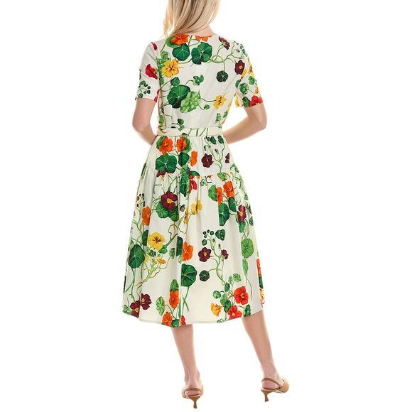 Oscar de la Renta Nasturtium Dress - Picture 2 of 3